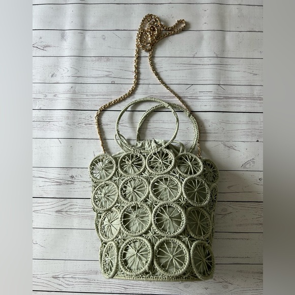 Green Woven Purse - Picture 2 of 8